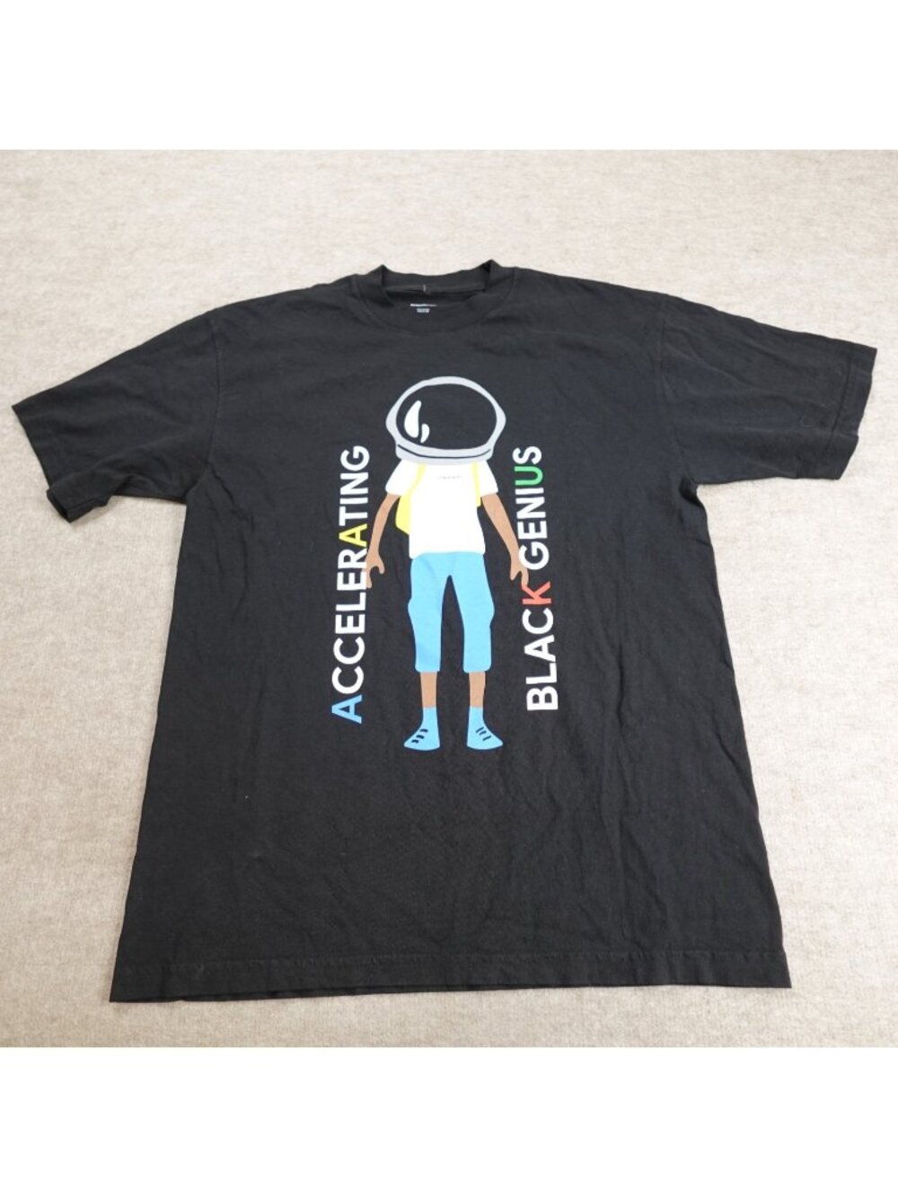 Somewhere Shirt Medium Black Double Sided Tech Equity Google Initiative